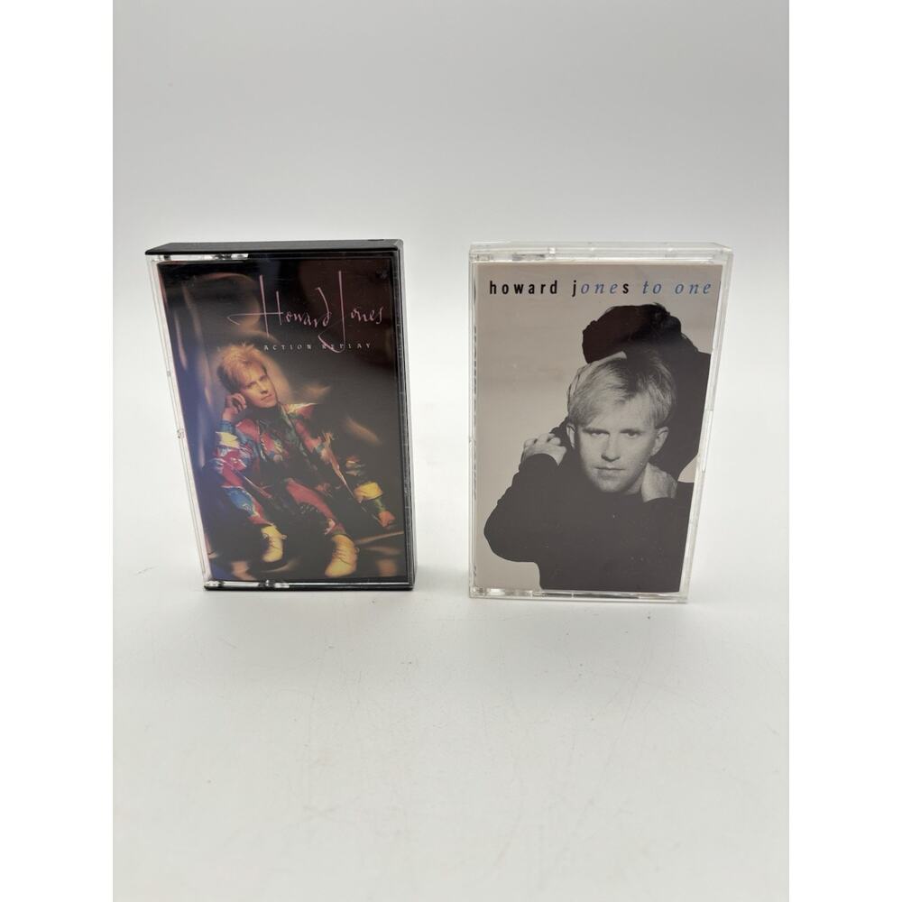 2 cassette lot - Howard Jones - Action Replay And One To One. VG Condition